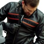HARLEY DAVIDSON MENS VICTORY LANE II LEATHER JACKET BLACK