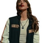 HARLEY DAVIDSON WOMENS ESSENTIAL BLOCKED TRACK JACKET