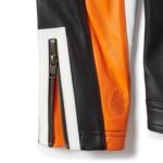 HARLEY DAVIDSON WOMENS ESSENTIAL MOTO BLOCKED LEATHER JACKET