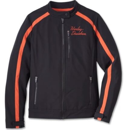 HARLEY DAVIDSON WOMENS MISS ENTHUSIAST 3 IN 1 SOFT SHELL JACKET
