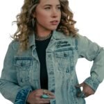 HARLEY DAVIDSON WOMENS ROSE AS THRON BLING DENIM JACKET