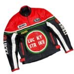 NARSON LUCKY STRIKE MOTORCYCLE RACING LEATHER JACKET