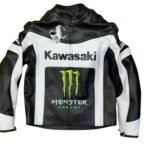 NARSON KAWASAKI RACING MOTORCYCLE MONSTER ENERGY LEATHER RIDING JACKET