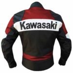 NARSON KAWASAKI MEN RED MOTORCYCLE COWHIDE LEATHERE JACKET
