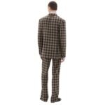 FERRARI DOUBLE BREASTED BLAZER IN TARTAN WOOL