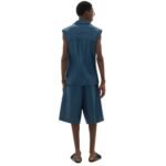 FERRARI GILET IN SEMI GLOSS NAPPA LEATHER