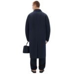 FERRARI SINGLE BREASTED COAT IN TWO TONE DOUBLE SIDED TECH FABRIC