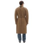 FERRARI TARTAN MOULINE WOOL COAT