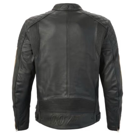 TRIUMPH X 007 BOND LIMITED EDITION LEATHER JACKET IN BLACK