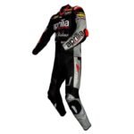 APRILIA BLACK JORDI TORRES LEATHER RACING SUIT