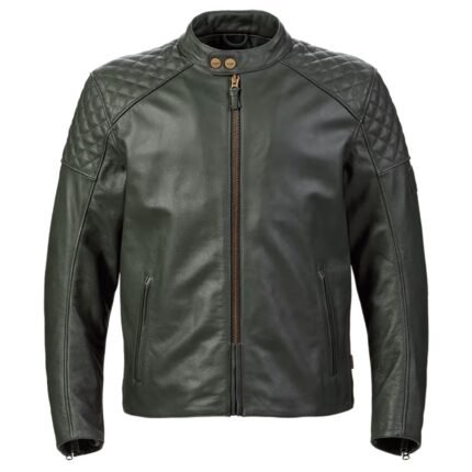 TRIUMPH BRADDAN LEATHER MOTORCYCLE JACKET