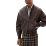 FERRARI BOMBER JACKET IN NAPPA AND SUEDE