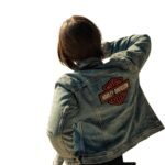 HARLEY DAVIDSON WOMENS ESSENTIAL BAR AS SHIELD DENIM JACKET MEDIUM INDIGO