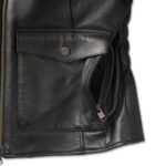 HARLEY DAVIDSON WOMENS HD FLEX LAYERING SYSTEM CAPTAIN LEATHER JACKET OUTER LAYER