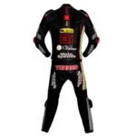 APRILIA BLACK JORDI TORRES LEATHER RACING SUIT