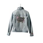HARLEY DAVIDSON WOMENS ROSE AS THRON BLING DENIM JACKET