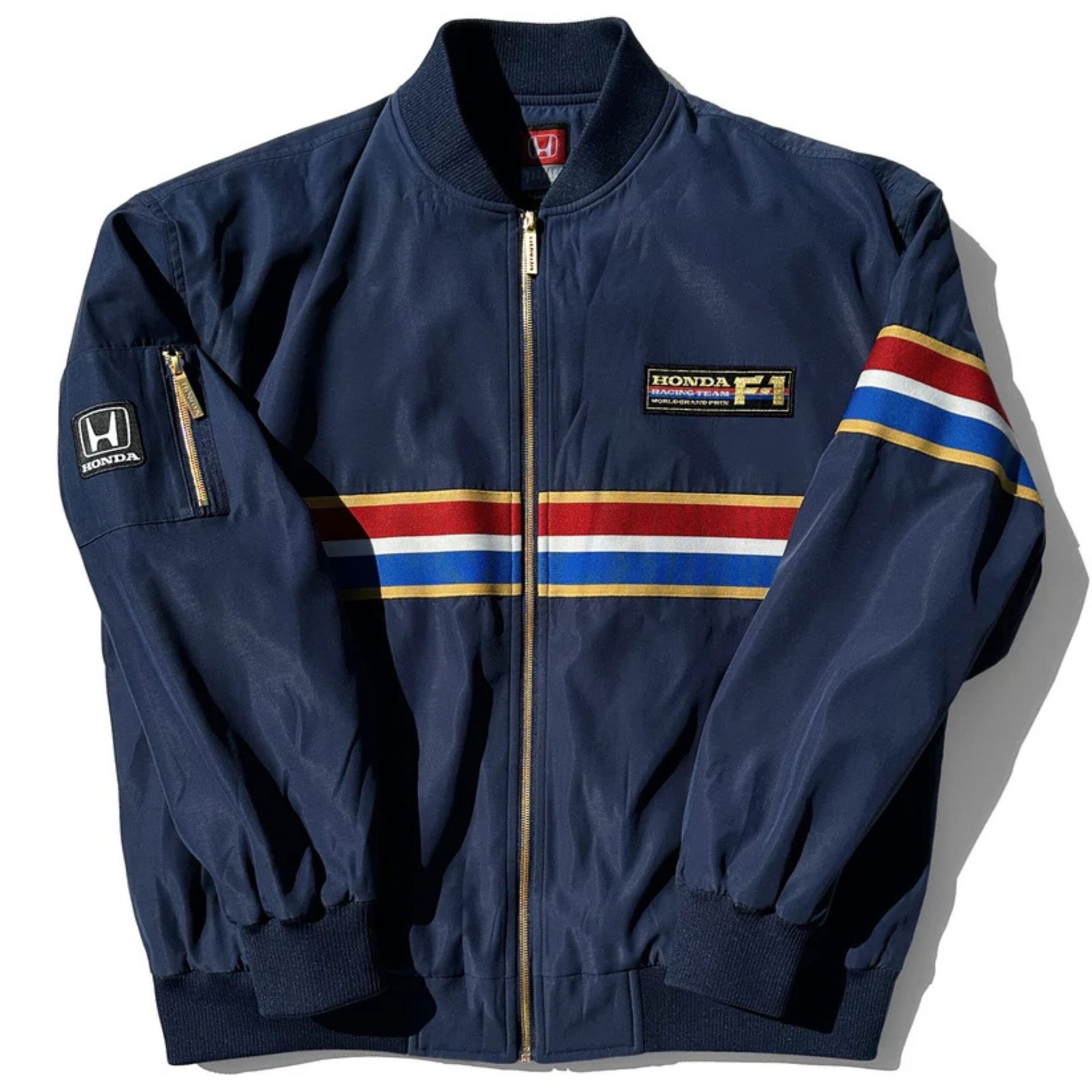 6 HONDA 1986 F1 TEAM AVIATOR JACKET BLUE