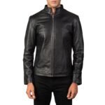 ALEX BLACK LEATHER BIKER JACKET