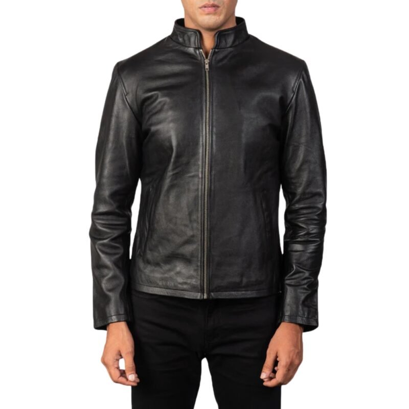 ALEX BLACK LEATHER BIKER JACKET