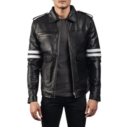DRAGONHIDE BLACK LEATHER JACKET