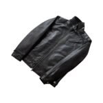LEGACY BLACK LEATHER BIKER JACKET