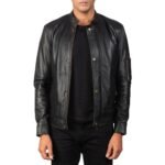 TEA HOUSE BLACK LEATHER BIKER JACKET