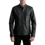 ZEN BLACK LEATHER BIKER JACKET