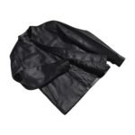 AUSTERE MATTE BLACK LEATHER BIKER JACKET