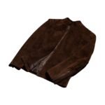 CHARCOAL MOCHA SUEDE BIKER JACKET