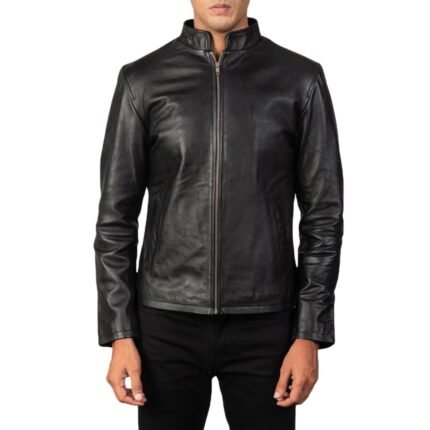 ALEX BLACK LEATHER BIKER JACKET