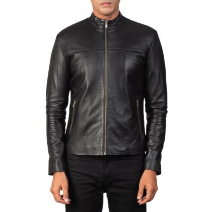 ADORNICA BLACK LEATHER BIKER JACKET