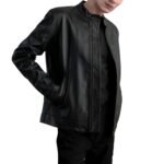 ZEN BLACK LEATHER BIKER JACKET