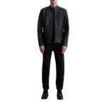 ZEN MATTE BLACK LEATHER BIKER JACKET