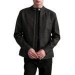 ZEN TUMBLED BROWN LEATHER BIKER JACKET