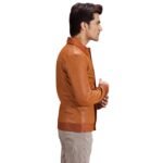 HUBERT TAN BROWN LEATHER JACKET