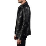 LEGACY BLACK LEATHER BIKER JACKET