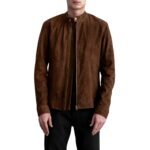 ZEN BROWN SUEDE BIKER JACKET