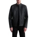 ZEN MATTE BLACK LEATHER BIKER JACKET