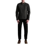 ZEN TUMBLED BROWN LEATHER BIKER JACKET