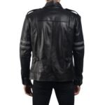 ARMSTRONG BLACK LEATHER BIKER JACKET