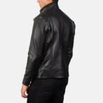 DARREN BLACK LEATHER BIKER JACKET