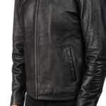 ALEX BLACK LEATHER BIKER JACKET