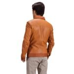 HUBERT TAN BROWN LEATHER JACKET