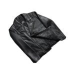 NOAH BLACK LEATHER BIKER JACKET