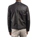 RUSTIC BROWN LEATHER BIKER JACKET