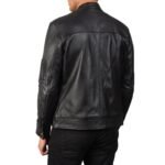 TEA HOUSE BLACK LEATHER BIKER JACKET
