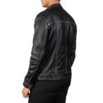 YOUNGSTER BLACK LEATHER BIKER JACKET