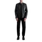ZEN BLACK LEATHER BIKER JACKET