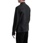 ZEN MATTE BLACK LEATHER BIKER JACKET