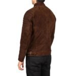 DAMIAN MOCHA SUEDE BIKER JACKET